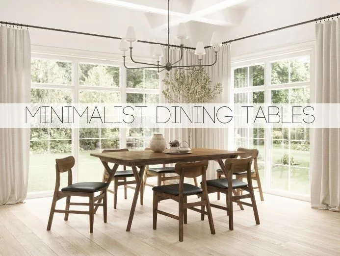 Minimalist Dining Tables Made From Solid Wood