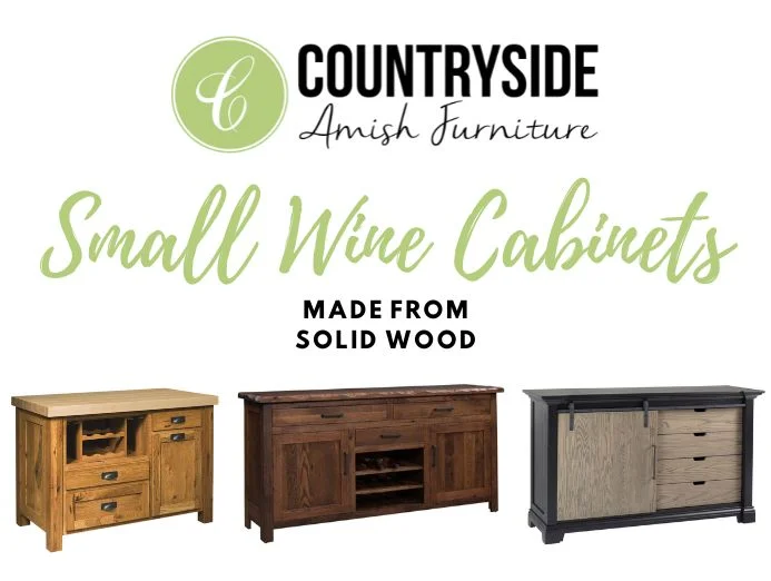 Small Wine Cabinets Made From Solid Wood