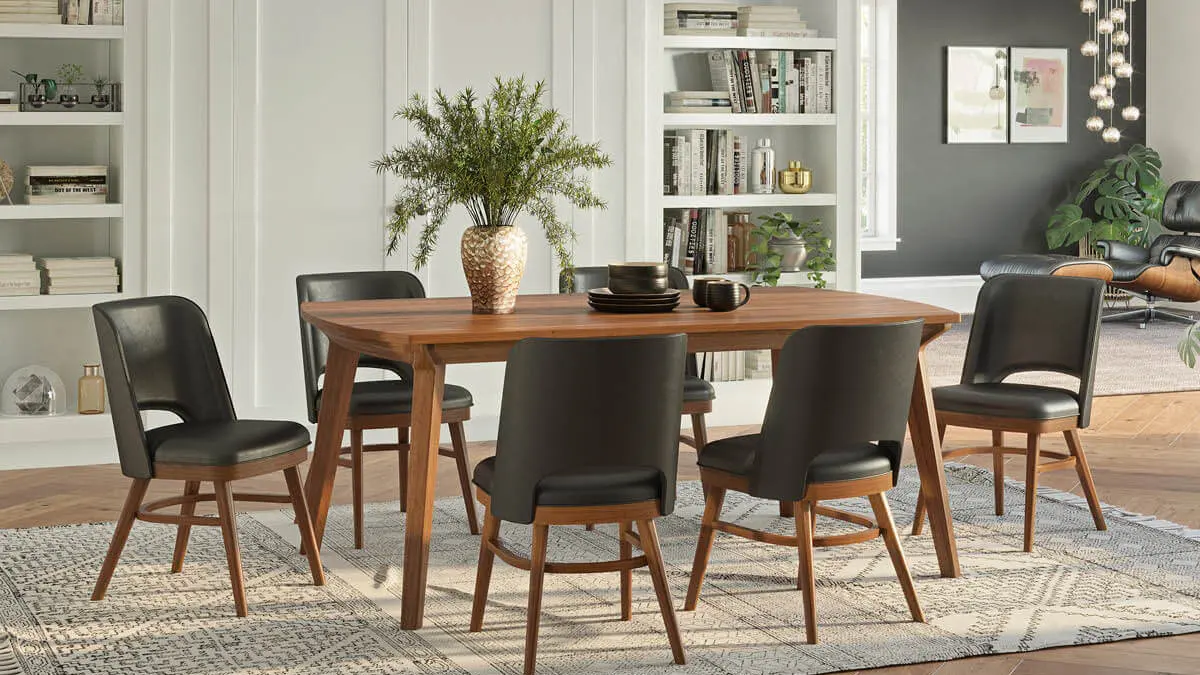 Leather Dining Room Chairs Set of 6