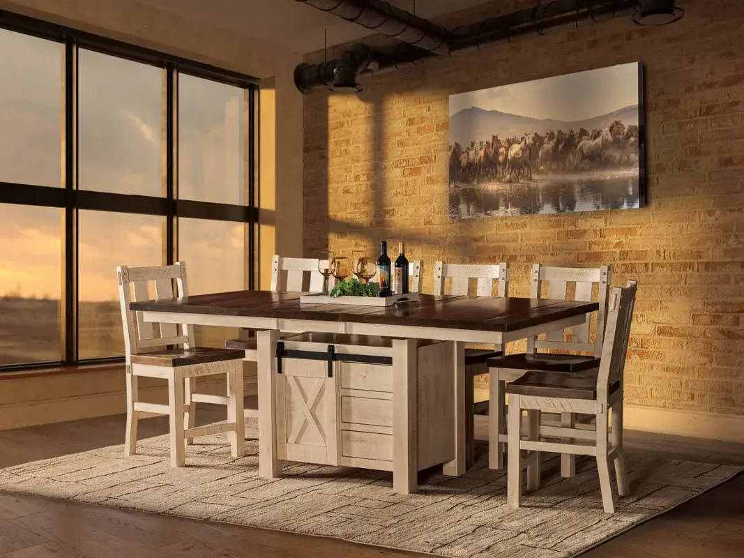 Rustic Wood Pub Tables Built for Gathering