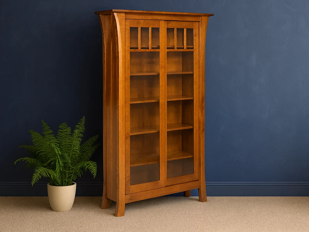 Chandler Glass Bookcase
