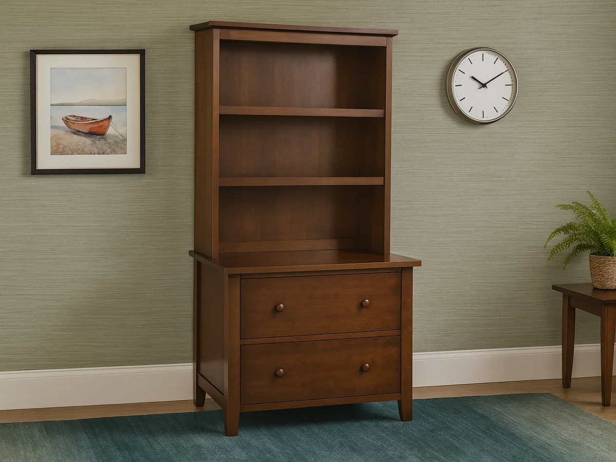 Rochester Lateral File with Bookshelf