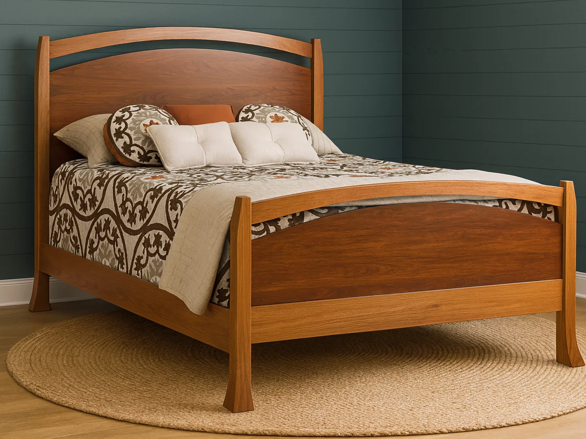 Villa Two Tone Panel Bed