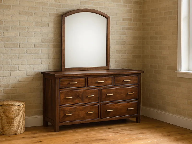 Beechwood Mirrored Dresser