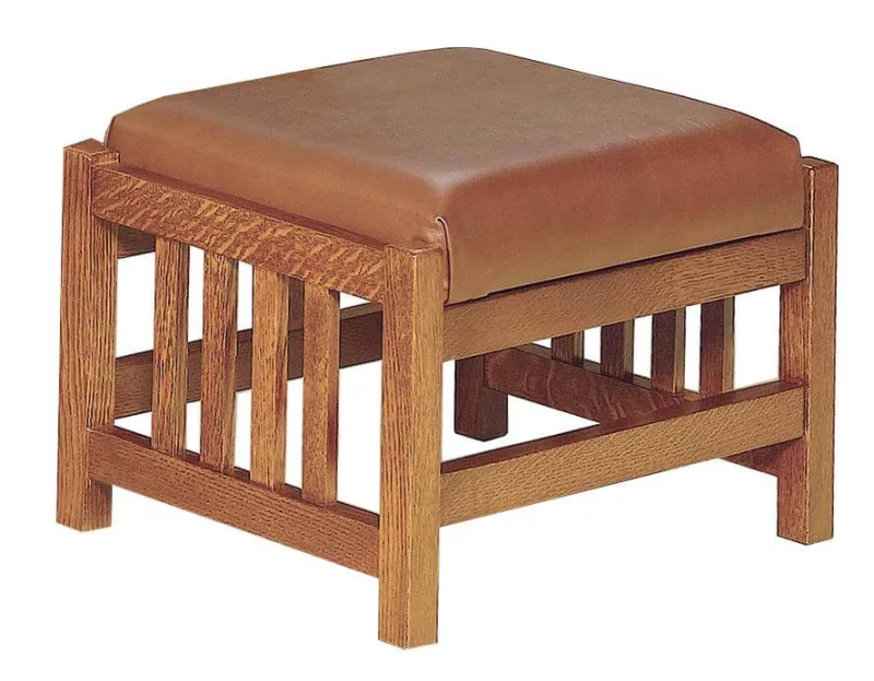 Ezra Slatted Footstool