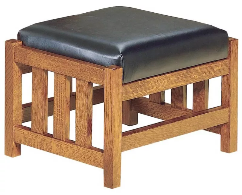 Hallstat Slatted Ottoman