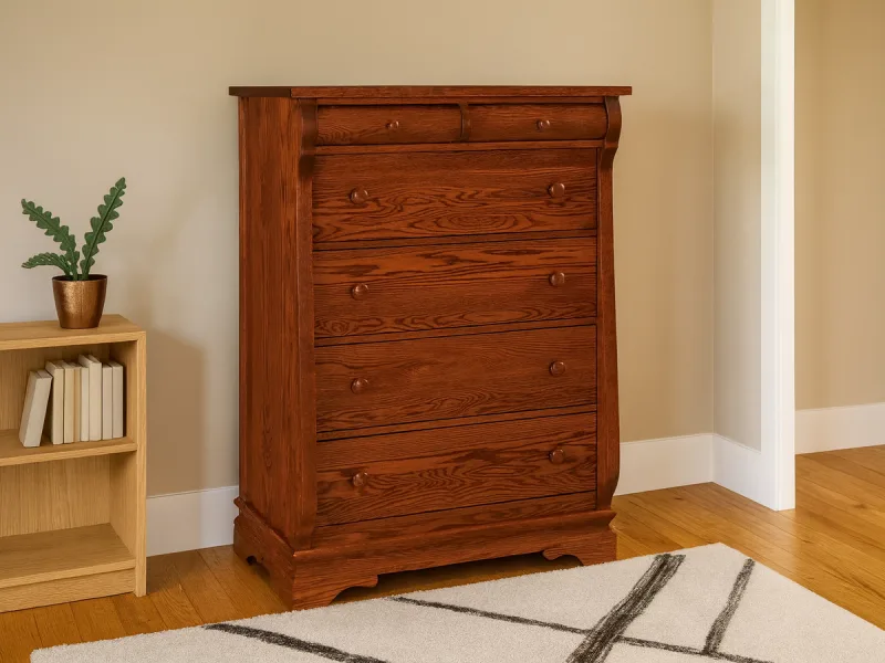 Milwaukee Sleigh 6-Drawer Chest