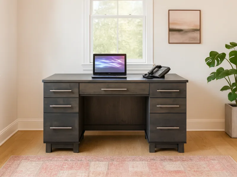 Omega Executive Desk - Amish-Made