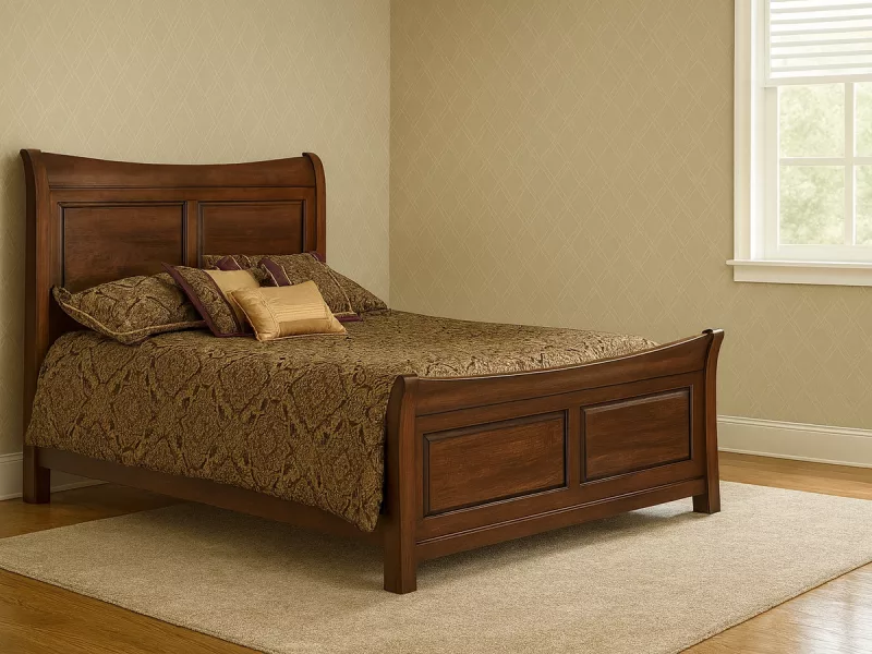 Oxford Amish Sleigh Bed