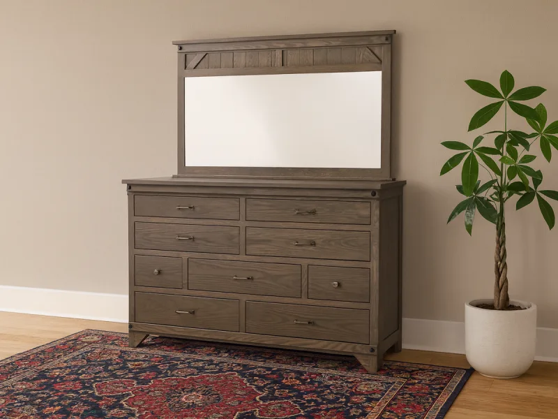 Papillion Grand Mirrored Dresser