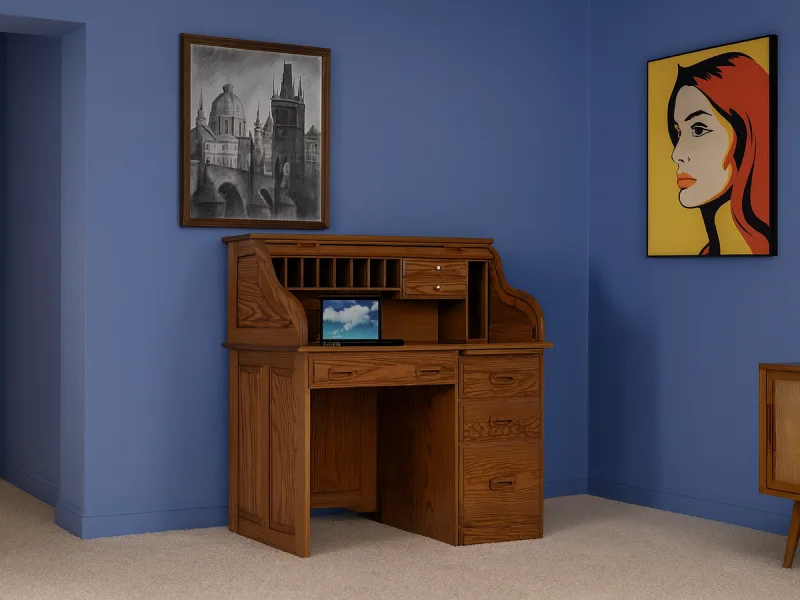 Receptionist’s Roll Top Desk