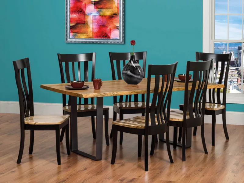 Rustic Ritz Live Edge Dining Set