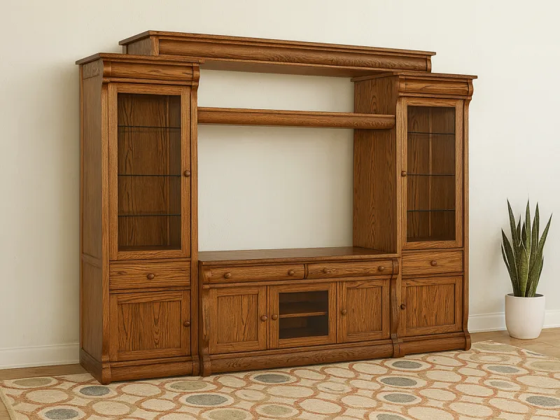 Wyndlot Sleigh Wall Entertainment Center