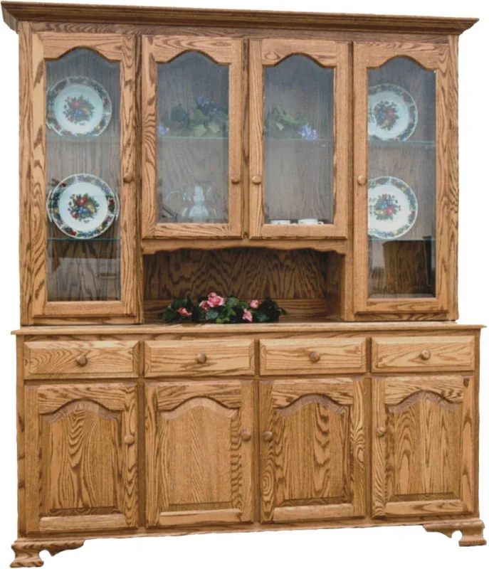 Belle Hearth Large Country Hutch in Oak