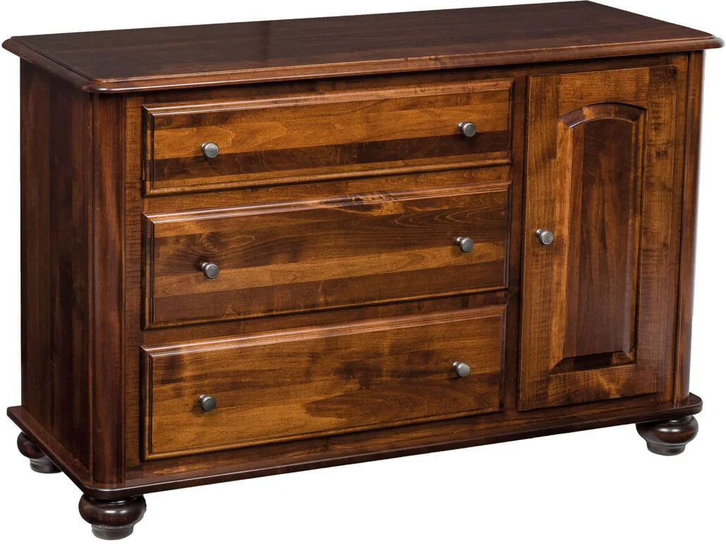 Cossette Nursery Dresser in Brown Maple with Devonshire stain
