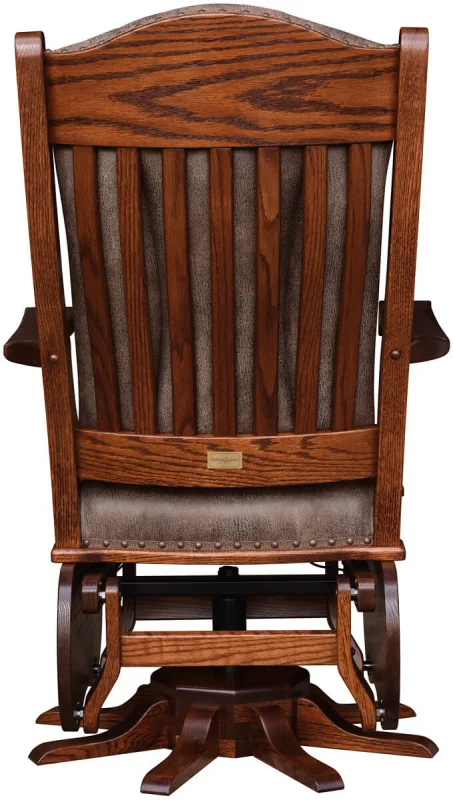 Oak Swivel Glider Back
