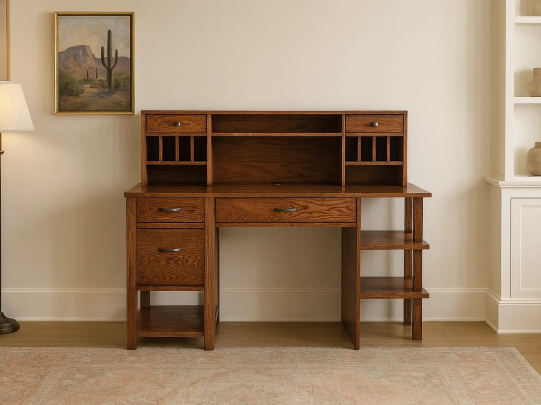 Adair Hutch Top Computer Desk