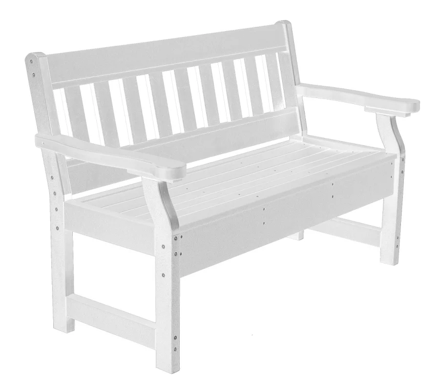 White Aden Garden Bench