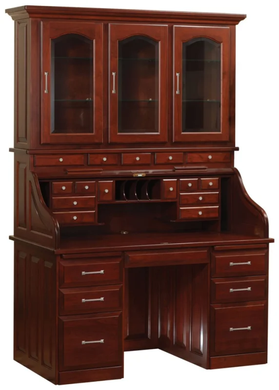 Albion Rolltop Desk with Hutch