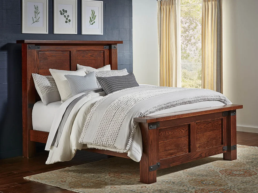 Rough Sawn Maple Bed Frame