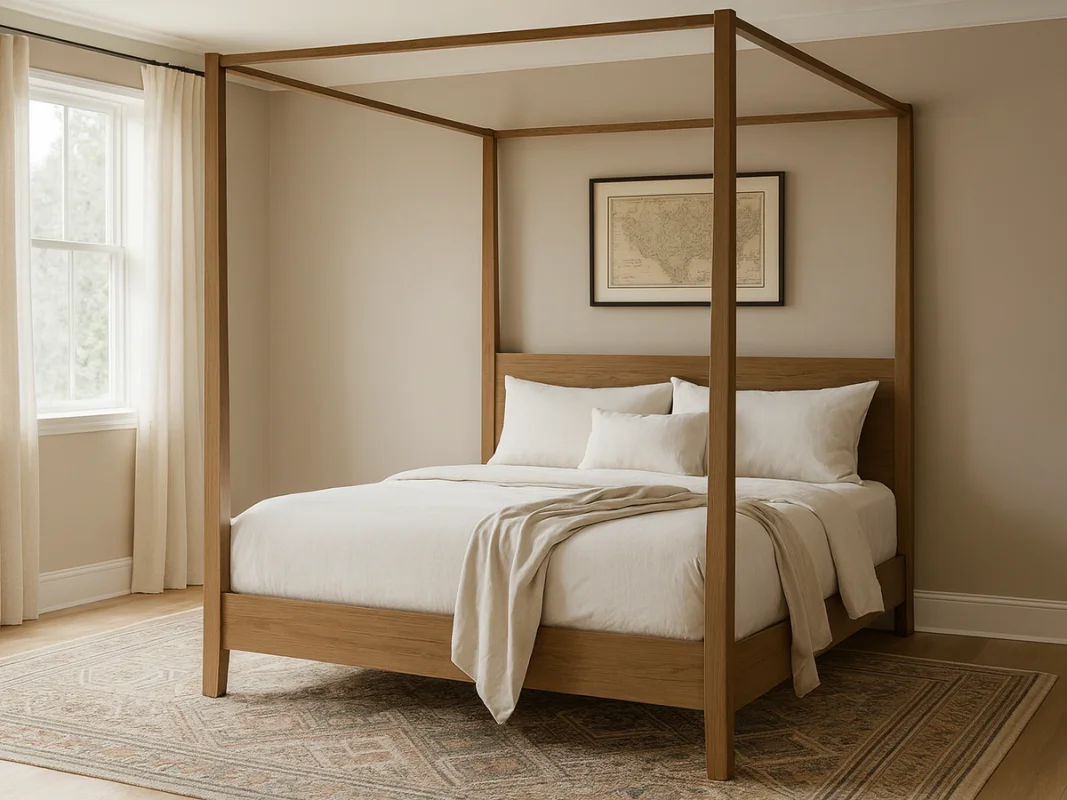 Hardwood Canopy Bed