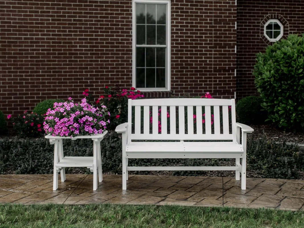 Aniva Bench and Odessa Outdoor End Table