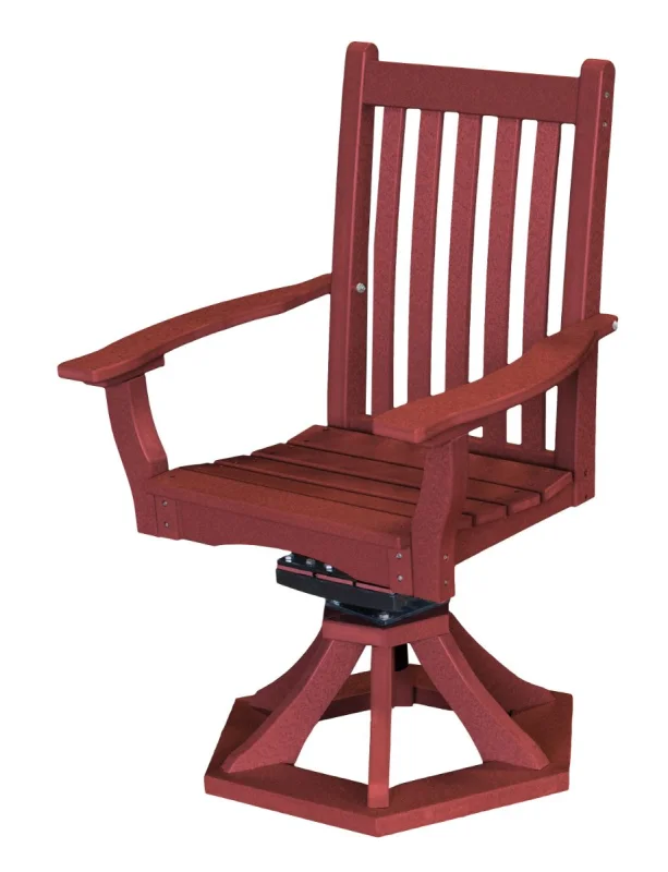 Cherry Wood Aniva Swivel Rocker Chair
