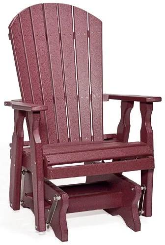 Burgandy Bahia Adirondack Glider