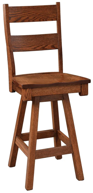 Ladder Back Bamberg Swivel Bar Stool