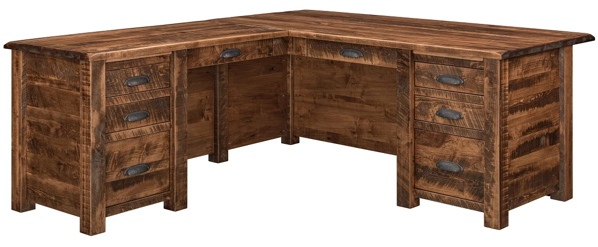 Brodnax Rustic L-Desk