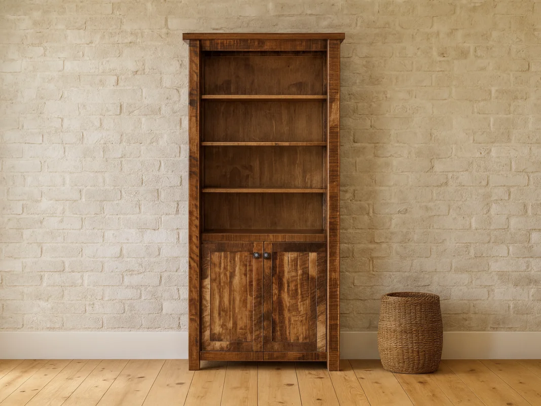 Brodnax Rustic Storage Bookshelf