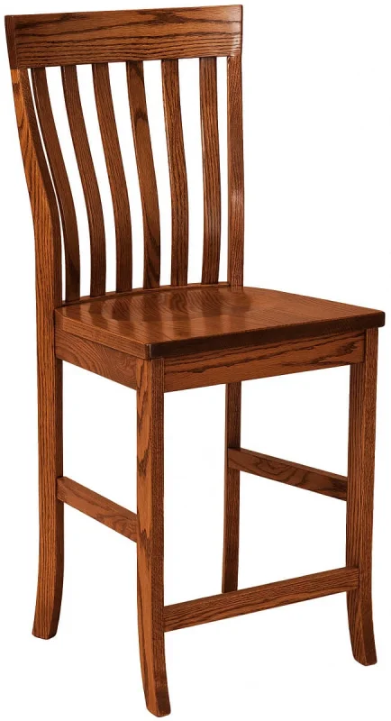 Clyde Hill Bar Chair in Oak