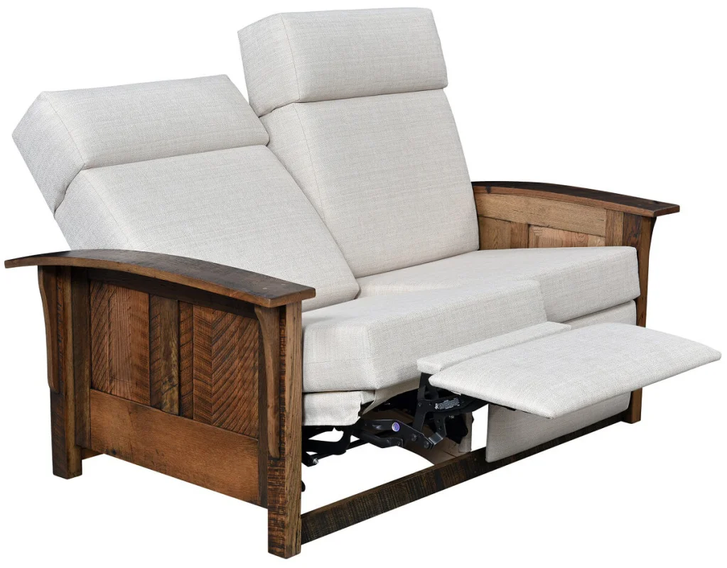 Rustic Wood Love Seat