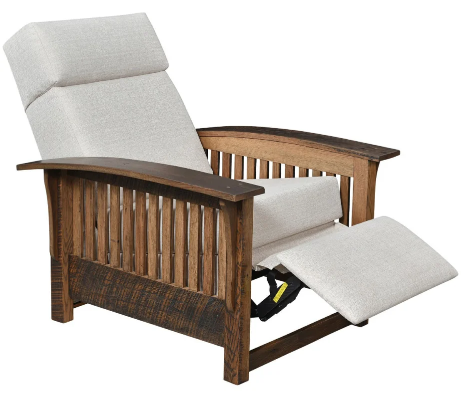 Rustic Wood Recliner