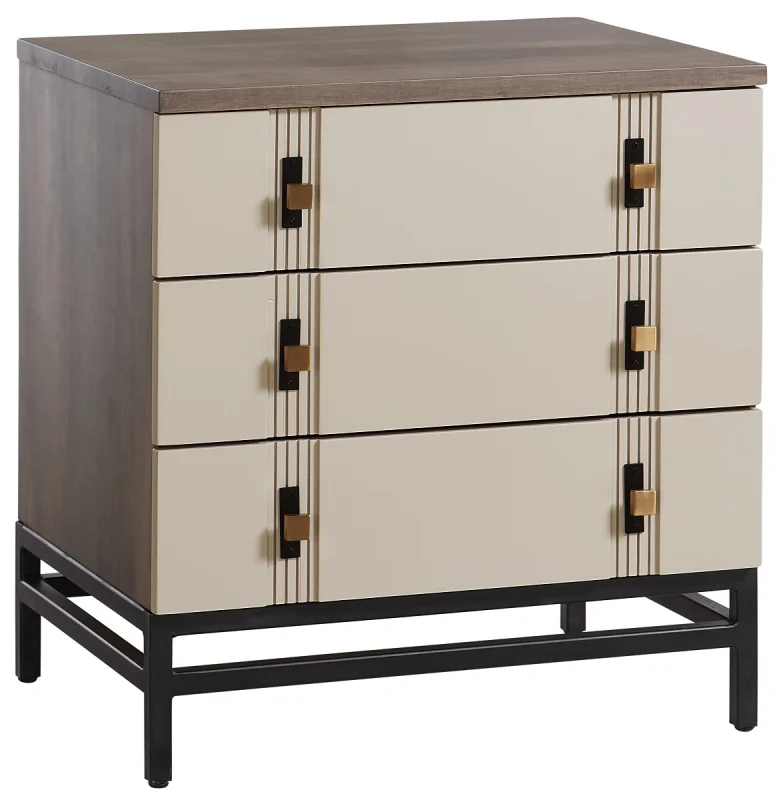 Brown Maple Modern Nightstand