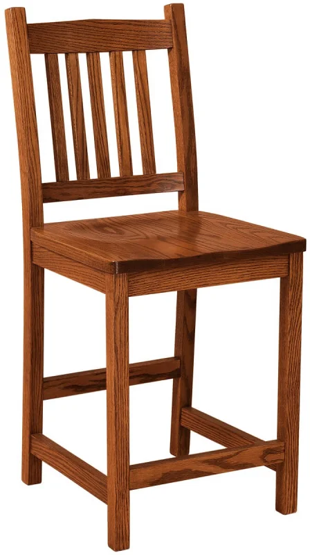 Oak Mission Bar Chair