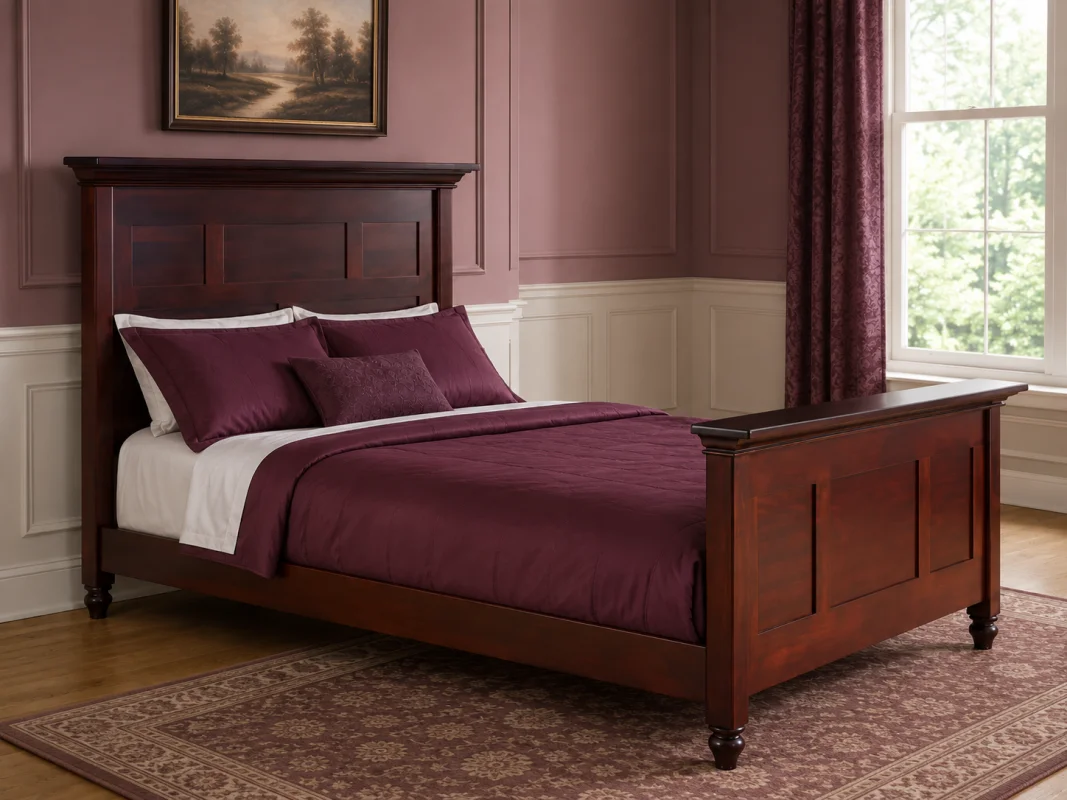 Hardwood Farmhouse Bed Frame