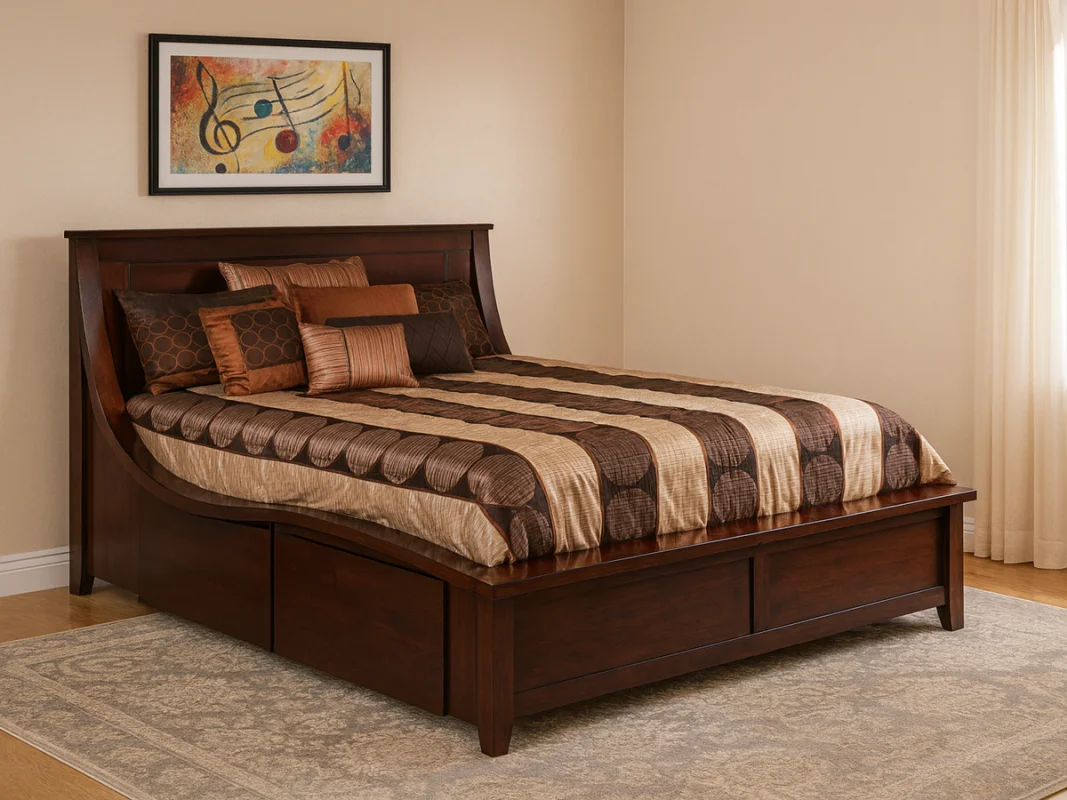 Ekron Curved Storage Bed