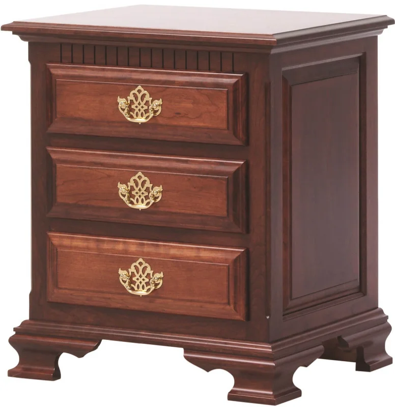 Elizabeth's Tradition 3-Drawer Nightstand in Cherry