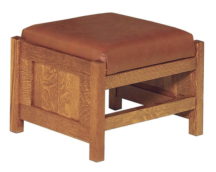Ezra Slatted Footstool