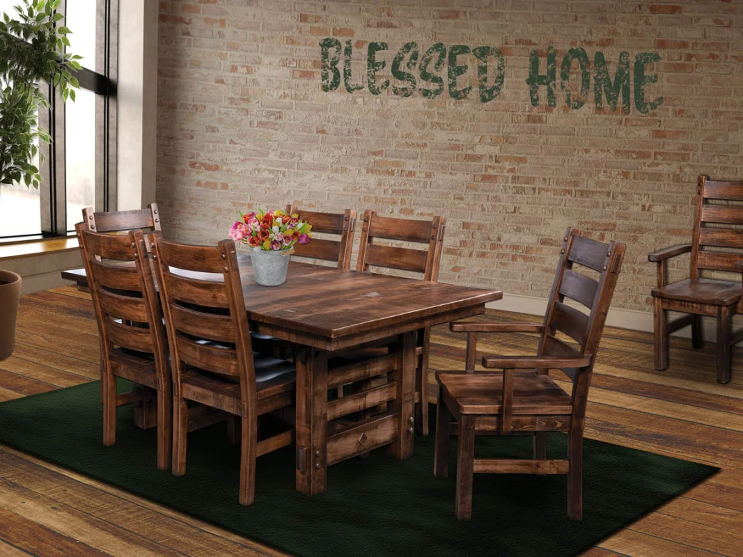 Rough Sawn Dining Set