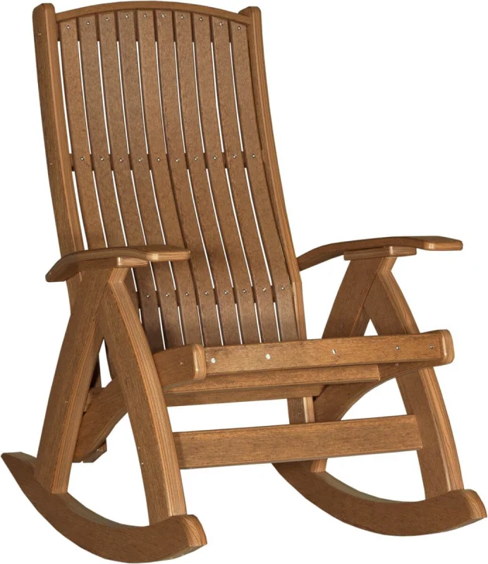Antique Mahogany Fire Island Outdoor Rocker