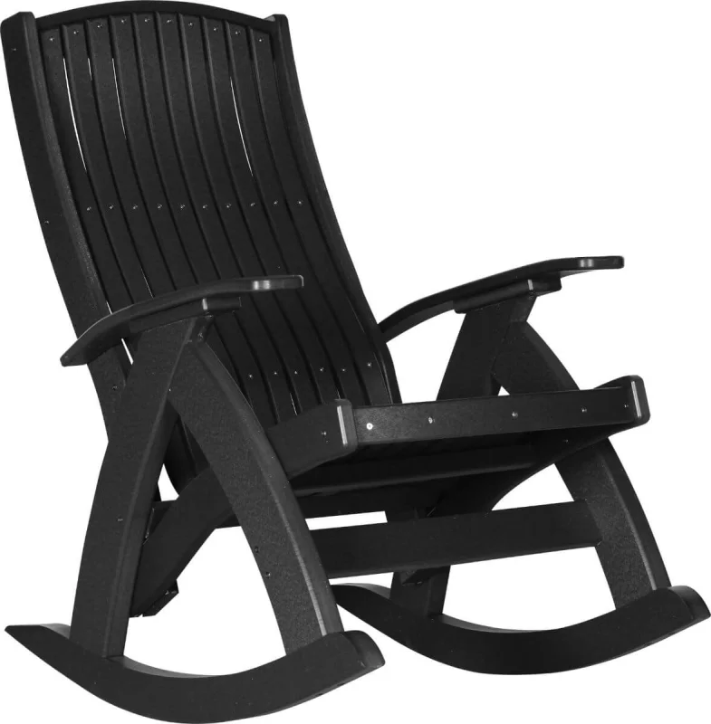 Black Fire Island Outdoor Rocker