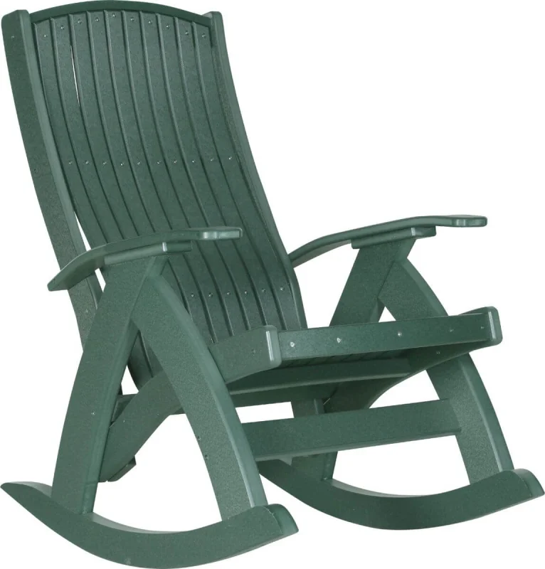 Green Fire Island Outdoor Rocker