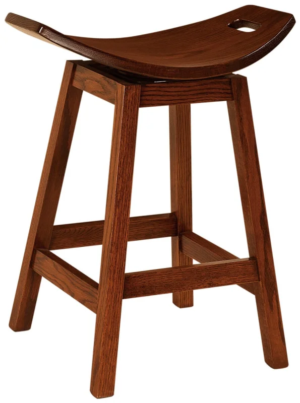 Frasier Amish-made Saddle Stool