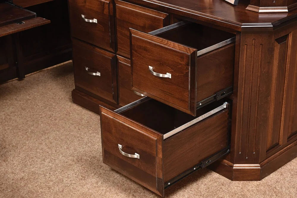 Corner Desk with Hutch Removed