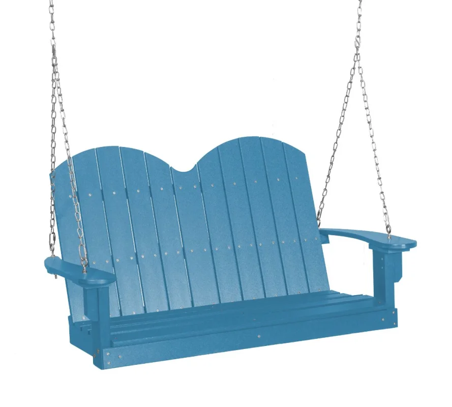 Powder Blue Green Bay Outdoor Swing