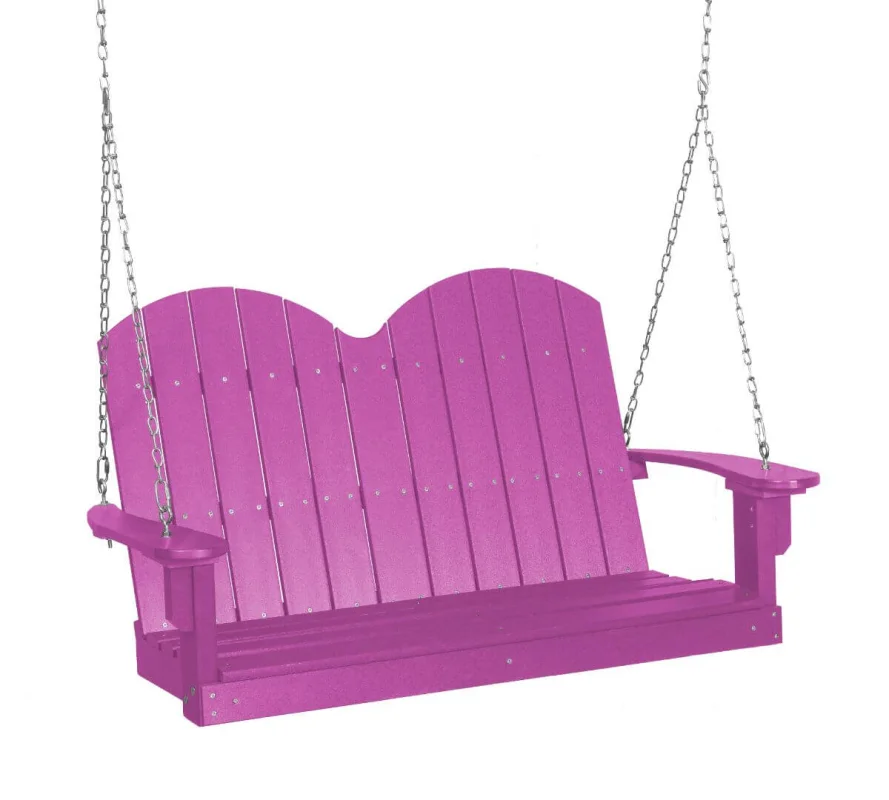 Purple Green Bay Outdoor Swing
