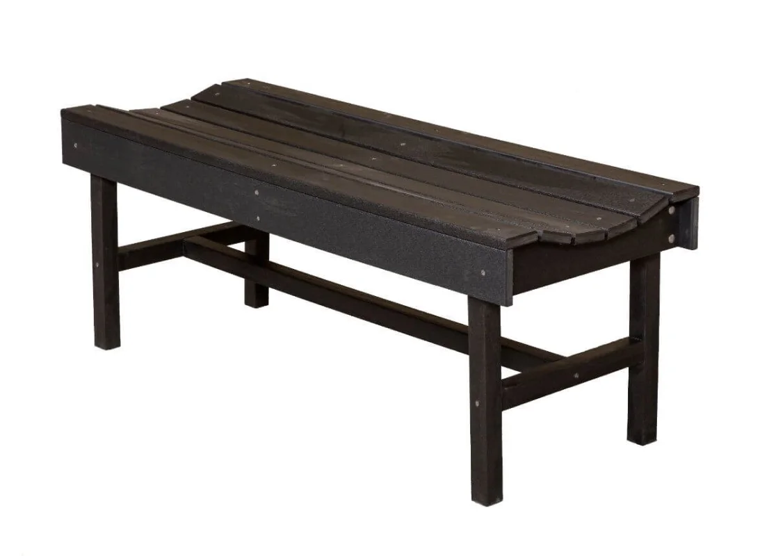 Black Green Bay Park Bench