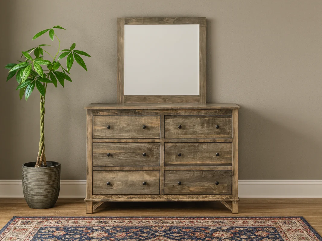 Helix Mirrored Dresser